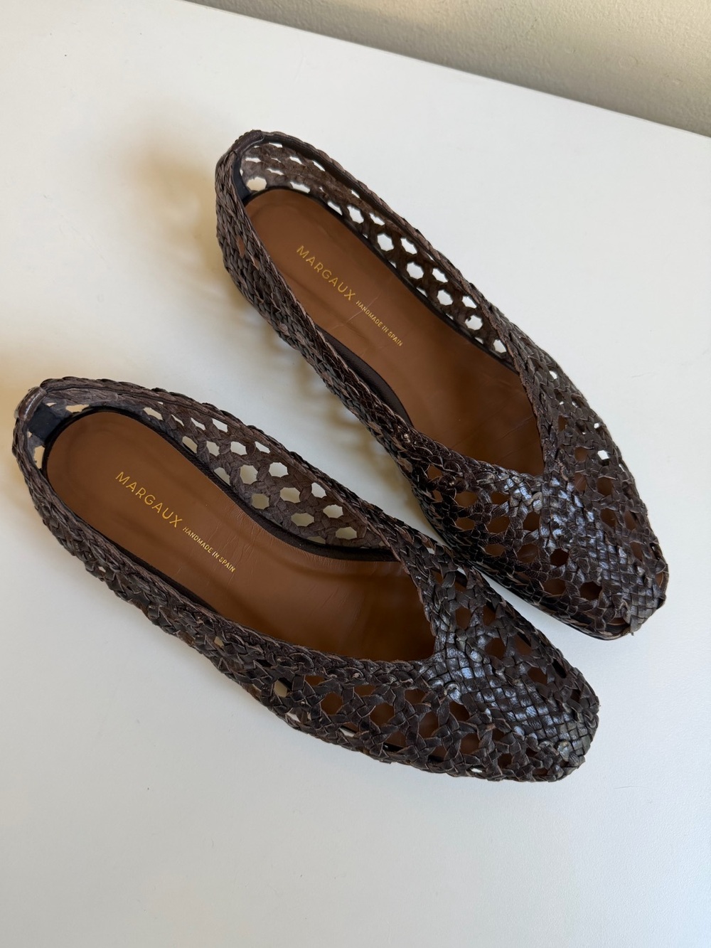 Margaux Woven Paz in Espresso Leather Size 37.5 - Picture 3 of 14